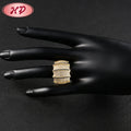 Fashion Gold Plated Rings Jewelry Women Accessories Gold Ring for Bridesmaid MegaBDM