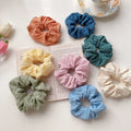 Custom Bag Packaging Gift Box Plicated Fabric Scrunchies Women Ties Waffle Scrunchie Holder Designer Scrunchy Hair Band