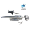 1178 304 Stainless Steel Heavy Duty Lock Latch Mirror Polished Finish Pull Push Handle Function for Cold Rooms Door Industrial