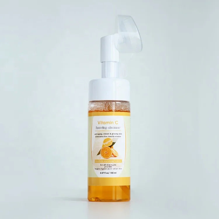 Face Wash Skincare Gentle Cleansing Lemon Vitamin C Makeup Remover Foaming Mousse Face Cleanser