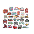 Good Quality Journey Travel Vacation Tourism Tour Bus Car Sunglass Design Iron on Embroidered Patches for Denim Jackets