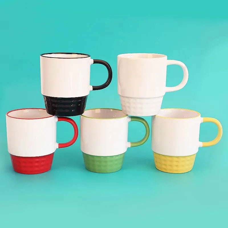 Colorful Ceramic Coffee Mugs Custom Logo Printed Sublimation Mug for Sale
