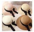 Wholesale Ladies Summer Hats Straw Hats With Bow Ribbon for Women Outdoor Voion Foldable Beach Sunhat