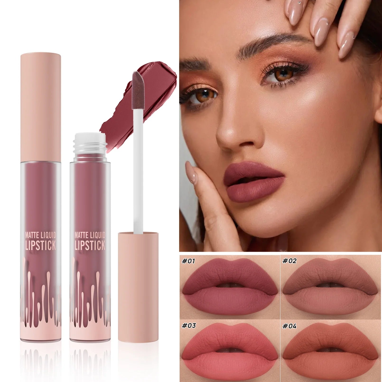 New Product Waterproof Non-Stick Cup Lip Glaze Non-Fading Matte Lip Gloss Makeup Wholesale