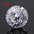 Wholesale Synthetic Cz Gemstone Loose Round Ice Crush Cut White Cz Stones Cubic Zirconia