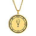 Circle Redbubble Crafting a Solomonic Light in Extension a Magical Journal Talisman Laser Cut Stainless Steel Pendant Necklace