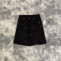 DENIMGUYS Men's Knee Length Carpenter Work Shorts Streetwear Vintage Men Loose 3d Embossing Short Pants