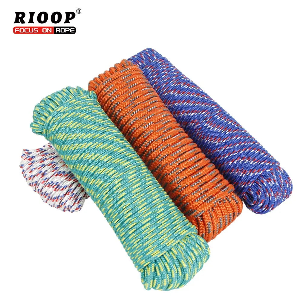 Best Seller 10mm Braided Polypropylene Rope 16-Strand Marine Utility Cord for Packing