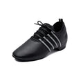 New Arrival Professional Latin Salsa Ballroom Dance Shoes for Women Low Heel Black Leather Indoor Dancing