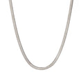 Minimalist Style Women's Flat Snake Chain Choker Necklace High-Polished Stainless Steel Daily Wear Opp Bag 1-2 Years
