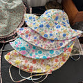 Landfond New Fashion Style Floral Sunhat for Girls Cute Comfortable Soft Hat for Girls High Quality Casual Summer Girls Hat
