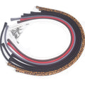 Hot Selling Multi Colors  Rubber Silicone Rope Necklace with or for DIY Your Own Pearl Beads Jewelry Women Short Pins Included