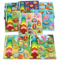 2026 New Montessori Children's Wooden 3D Tree Scene Jigsaw Puzzle Drawing Board Game Educational Learning Gift Toys for Kids