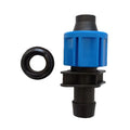 16MM Drip Tape Drip Pipe Connectors Lock Nut Fittings Lock Offtake by Pass for Agricultural Irrigation