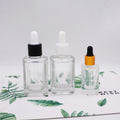 15 ml 30ml square Glass Bottle for Essential Oils with White Dropper