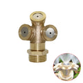 Brass Mister Adjustable 3 Hole 1/2 Inch Male Thread Spray Misting Nozzle Watering Irrigation