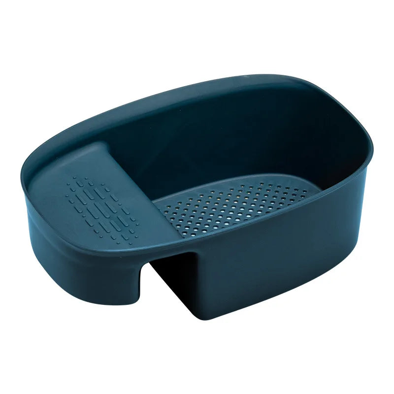 NFS2022 Kitchen Plastic Pp Dish Soap Cloth Drainer Drying Storage Bowl Rack Holder Cabinet Caddy