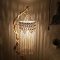 Lampshade Macrame Tassel Hanging Lamp Decoration Living Room Wedding Decor