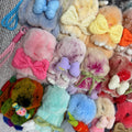 Wholesale Hot Sell Big Size 15cm Real Rex Rabbit Fur Plush Key Chains Cute Keychain Fluffy Furry Fuzz Keyrings Backpack Pendant