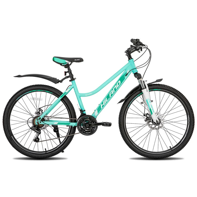 For New Model Cheap Sports Mountain Bike 26 Inch Disc Brake Steel 21 Speed FrontSuspension Bicycle for Women