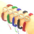 KDC1407 Wholesale Fashion Latest Handmade Macrame Religious Virgin Mary  Macrame Rope Bracelet