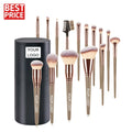 15 Champagne Gold Makeup Brush Set Loose Powder Foundation Brush Wholesale Makeup Brushes