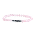 Wholesale Elastic Rose Quartz 4MM Round Beads Bracelet Crystal Stone Bracelet Suitable for Men and Women
