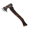 RGM-8 Wholesale Portable Outdoor Camping Garden Tool Carbonized Wooden Handle Hatchet Handmade Carbon Steel Axe