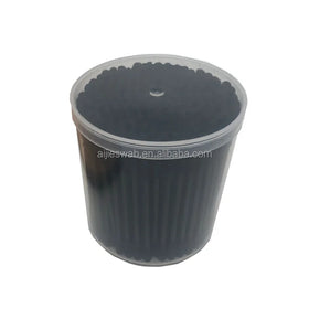 High Quality Biodegradable Black Paper Cotton Buds Qtips with Spiral+Round Head Multi-Purpose for Personal Care
