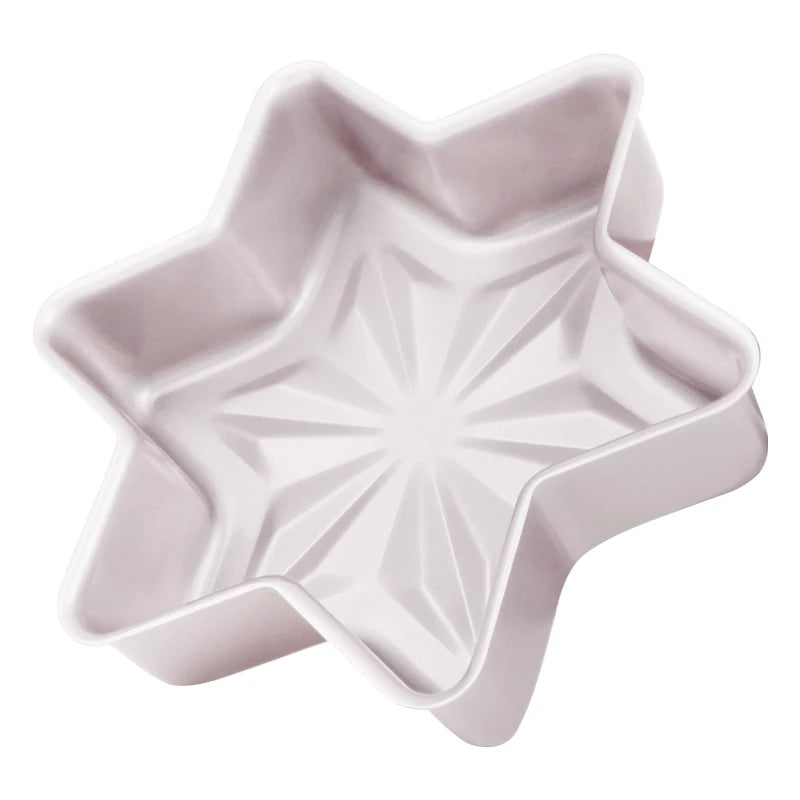 For WK9142 Carbon Steel Bakeware 8-Inch Non-Stick Diamond Surface for Gold Eco-Friendly Star-Shaped Cake Home Kitchen