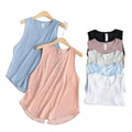 2023 Best Seller Fashion Summer Yoga Mesh Tank Tops Gym Sports Blouse Custom Logo Quick Dry Sleeveless Women Tank Top Vest