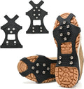 Anti Slip Ice Shoe Boot Grips Elastic 10 Studs Crampon Snow Spikes Traction Cleats for Climbing