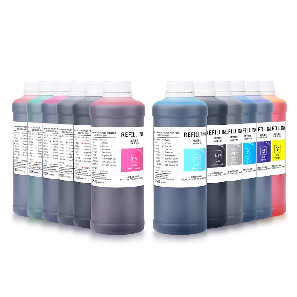 OCBESTJET 8 Color Bulk Dye Based Ink for Canon CLI-42 CLI 42 CLI42 Dye Ink for Canon Pixma Pro 100 Pro-100 Pro 100 Printer