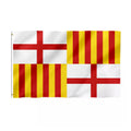 Custom Barcelona City Flag Cheap 100% Polyester Spanish Banner