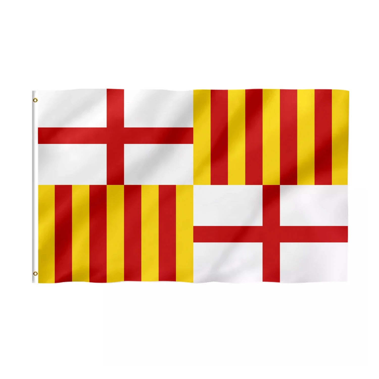 Custom Barcelona City Flag Cheap 100% Polyester Spanish Banner