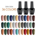 AS Free Sample 2022 Wholesale New Colors Gel Nail Polish Bottle 15ml Soak OFF Led Polish Uv Gel OEM Private Label