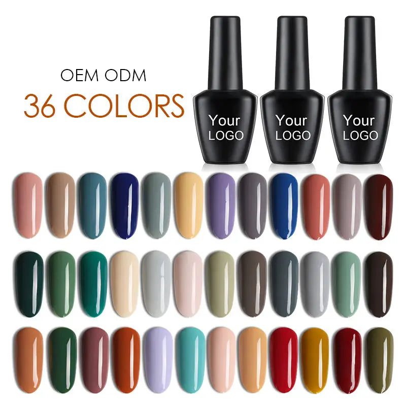 AS Free Sample 2022 Wholesale New Colors Gel Nail Polish Bottle 15ml Soak OFF Led Polish Uv Gel OEM Private Label