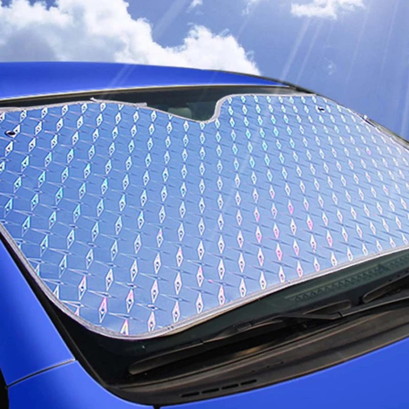 Factory Price Laser Car Sunshade Front Rear Window Curtain Shade Sun Protector Windshield Visor Foldable Auto Cover