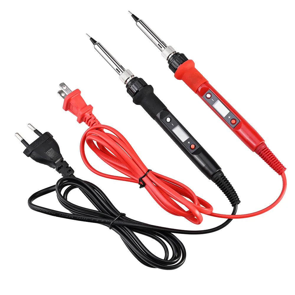 936H 220V 80W Electric Solder Iron Welding Repair Tools LCD Digital Display Temperature Adjustable Electric Soldering Iron Set