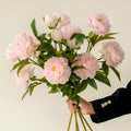 F-L0089 3 Heads Artificial Silk Peony Flowers Ranunculus Bouquet Decorative Flower Simulated Flower Home Decoration