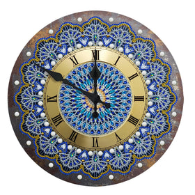 Modern Fashion 5D DIY Full Drill Diamond Painting Set New Products for Art Crafts Includes Tin Clock Flower Landscape ABS