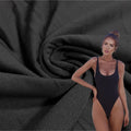 Spandex/Cotton Textile Sports Leggings Fabric Rib Plain for Swimwear Beachwear Sportswear