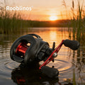 [Germany Stock] Rooblinos AC Waterdrop Baitcasting Reel 7.2:1 Gear Ratio Left Hand Bait for Stream & River Fishing