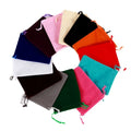 Mini Microfiber Wholesale Custom Logo Small Pouches Drawstring Velvet Jewelry Gift Packing Bags