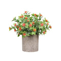 2024 Mini Plastic Potted Plants Artificial Greenery Plants in Pots for Indoor Greenery Tabletop Decoration Centerpiece