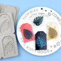 822 Factory Stock 4 Hole Leaf Shape Silicone Candle Molds Silicone Resin Mold Aromatherapy Mould Silicone Candle Soap Make Mold