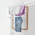 2 Tier Over the Door Airer Deluxe Clothing Hanger Over Door Clothes Dryer  Rack Space Saver Foldable Laundry Rack
