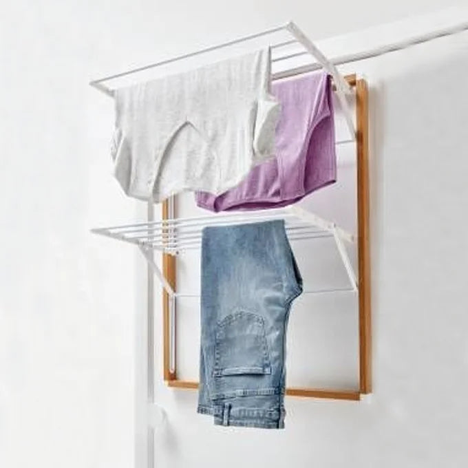 2 Tier Over the Door Airer Deluxe Clothing Hanger Over Door Clothes Dryer  Rack Space Saver Foldable Laundry Rack