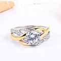 Wholesale 9025 Silver Eternity Band Rings Classic Design High End Stylish Twisted Western Fine Wedding Ring Jewelry for Ladies