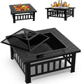 Kingjoy Discount square 4 in 1 Multi Function Charcoal Grill Table
